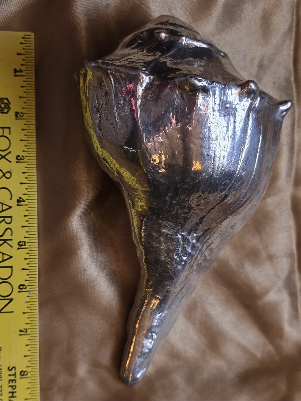 Cast Metal Shell Sculpture Decorative Accent - Picture 3 of 10